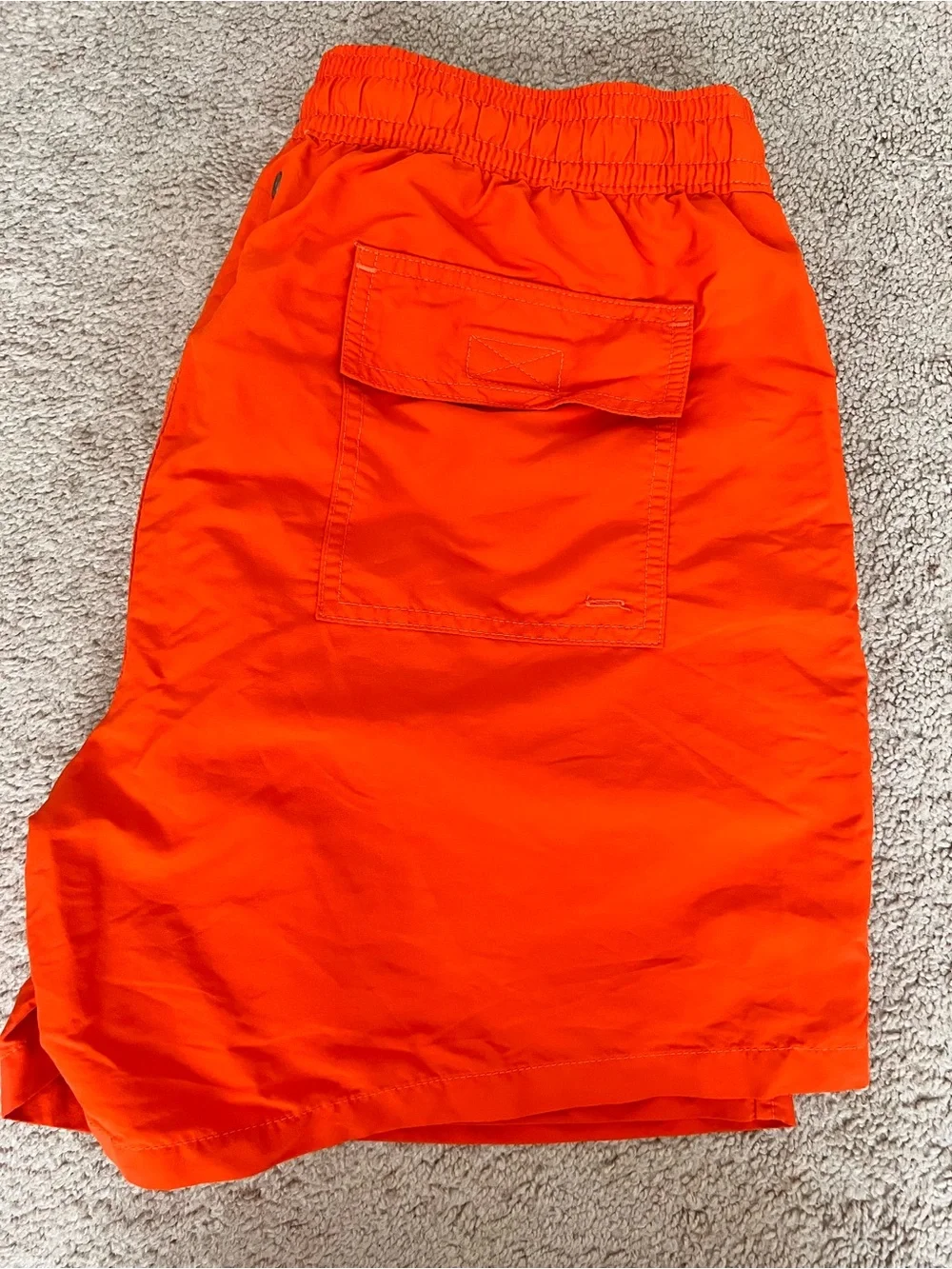 Polo by Ralph Lauren Bright Orange Athletic Drawstring Shorts
